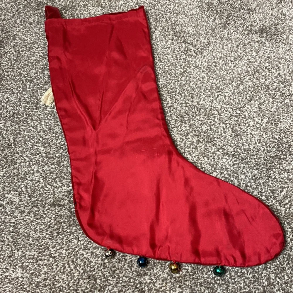 Vintage Beaded and Emblems velvet Christmas stocking 🎄🎄🎄 Name “JIM”